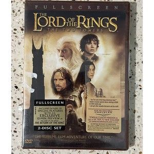The Lord Of the Rings: The Two Towers DVD’s Full Screen Edition 2 Disc Set NIP